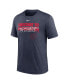 Фото #3 товара Men's Heather Navy Washington Nationals Home Spin Tri-Blend T-shirt