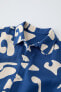 Фото #3 товара Рубашка из ткани с принтом ZARA