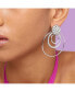 ფოტო #3 პროდუქტის Women's Circular Drop Earrings