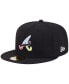 Фото #5 товара Men's Black Atlanta Braves Multi-Color Pack 59FIFTY Fitted Hat