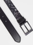 Фото #3 товара ASOS DESIGN slim reversible faux leather belt in black and snake