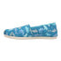 Фото #3 товара TOMS Alpargata Graphic Slip On Womens Blue Flats Casual 10019012T