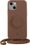 Just Elegance Etui JE PopGrip iPhone 14 6.1" brązowy/brown sugar 30143 (Just Elegance)