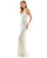 Фото #4 товара Juniors' Sequined Halter-Neck Evening Gown