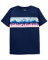 Фото #1 товара Kid Graphic Stripe Tee in Moisture Wicking Active Mesh 6