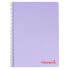 Фото #2 товара LIDERPAPEL Spiral notebook A4 wonder plastic cover 80h 90gr square 4 mm with margin