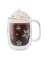 Фото #3 товара Zwilling Sorrento Coffee Glass Mugs, Holiday Set of 4