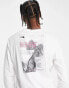 The North Face Collage back print long sleeve t-shirt in off white Exclusive at ASOS