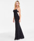 Juniors' Emma Scoop-Neck Faux Pearl Embellished Gown