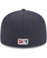 Фото #3 товара Men's Navy Bowling Green Hot Rods Theme Nights Bowling Green Sinkholes 59FIFTY Fitted Hat