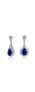ფოტო #1 პროდუქტის Dazzling Rhodium-Plated Double Halo Dangle Earrings with Clear Pear, Marquise, and Round Cubic Zirconia
