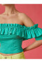 Фото #23 товара Блузка Koton Crop Atlet Ruffle Open Shoulder