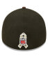 Фото #2 товара Men's Black, Brown Cleveland Browns 2022 Salute To Service 39THIRTY Flex Hat