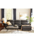Фото #2 товара Hutchenson 114.5" 3-Pc. Zero Gravity Leather Sectional with 2 Power Recliners and Chaise, Created for Macy's