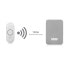Фото #2 товара Byron DBY-22324 Wireless doorbell set BY324 - Grey - White - 85 dB - IP44 - Plastic - Digital - Wireless