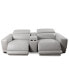 Фото #4 товара Krofton 3-Pc. Beyond Leather Fabric Sofa with 2 Power Motion Recliners and 1 Console, Created for Macy's