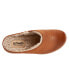 Фото #8 товара Softwalk Madison Plush S2268-223 Womens Brown Leather Clog Sandals Shoes 9.5