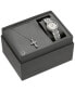 Women's Classic Crystal Stainless Steel Bracelet Watch Box Set 29mm