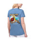 ფოტო #2 პროდუქტის Women's Blue Denver Broncos Game Time V-Neck T-shirt
