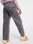 Noisy May Gigi oversized mom jeans in washed grey