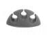 Delock 18297 - Cable holder - Desk/Wall - Thermoplastic Rubber (TPR) - Grey - White