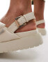 Фото #2 товара Truffle Collection padded cross strap sandals in beige