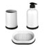 Фото #2 товара Набор для ванной комнаты 5five Simply Smart, Badzubehör Set, schwarz-weiß, 3 Stück