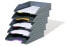 Durable VARICOLOR Letter Tray Set - Plastic - Anthracite - Multicolour - C4 - Letter - 5 pc(s)