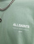 AllSaints Access Underground oversized t-shirt in dusty green