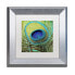 Фото #1 товара Color Bakery 'Peacock Candy V' Matted Framed Art, 11" x 11"