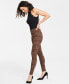 Фото #3 товара Women's Animal-Print High-Rise Skinny Jeans, Created for Macy's