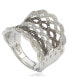 ფოტო #3 პროდუქტის Suzy Levian Sterling Silver Cubic Zirconia Pave Interweaving Ring