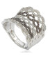 Фото #3 товара Suzy Levian Sterling Silver Cubic Zirconia Pave Interweaving Ring