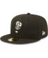 Men's Black Lansing Lugnuts Authentic Collection Team 59FIFTY Fitted Hat Черный, 7 1/4 - фото #1