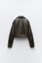 Фото #26 товара Куртка из экокожи ZARA - Модель Faux leather jacket