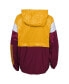 ფოტო #4 პროდუქტის Big Boys Gold, Burgundy Washington Commanders Goal Line Stance Full-Zip Hoodie Windbreaker Jacket