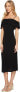 Фото #2 товара Flynn Skye 263653 Womens Morgan Midi Sheath Dress Solid Black Size Medium