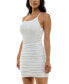 ფოტო #3 პროდუქტის Juniors' Glitter-Knit One-Shoulder Dress