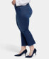 Фото #3 товара Plus Size Barbara Bootcut Ankle Fray Jeans