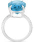 ფოტო #2 პროდუქტის EFFY® Citrine & White Sapphire Ring in Sterling Silver (Also available in Sky Blue Topaz and Amethyst)