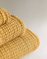 Фото #4 товара Waffle-knit cotton bath towel