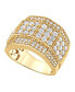 ფოტო #1 პროდუქტის Men's Diamond Multi-Cluster Ring (3 ct. t.w.) in 10k Gold