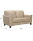 Фото #9 товара Brayna 65" Classic Leather Loveseat, Created for Macy's