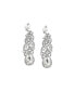 ფოტო #1 პროდუქტის Women's Silver Dazzling Drop Earrings