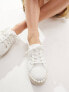 ASOS DESIGN Jaden flatform canvas trainer espadrilles in white 40 - фото #7