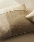 Embroidered line cushion cover
