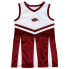 NCAA Arkansas Razorbacks Girls' Short Sleeve Toddler Cheer Dress Set - 2T