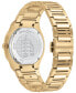 Фото #3 товара Salvatore Women's Swiss Elliptical Gold Ion Plated Bracelet Watch 36mm