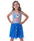 ფოტო #1 პროდუქტის Girls Snoopy Joe Cool USA Love Tank Nightgown Pajama