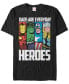 Фото #1 товара Marvel Men's Comic Collection Dads Are Everyday Heroes Short Sleeve T-Shirt